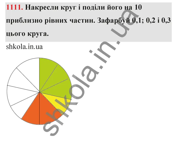 Відповідь до завдання № 1111 - ГДЗ Математика 5 клас Бевз 2022