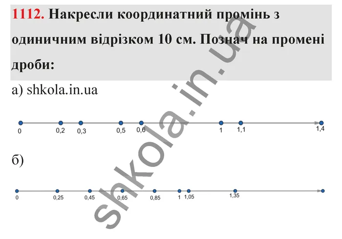 Відповідь до завдання № 1112 - ГДЗ Математика 5 клас Бевз 2022
