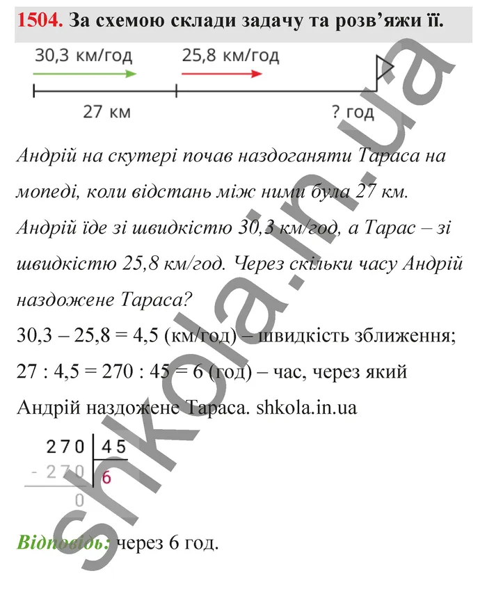 Відповідь до завдання № 1504 - ГДЗ Математика 5 клас Бевз 2022