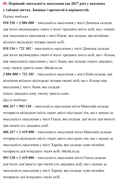 Відповідь до завдання № 80 - ГДЗ Математика 5 клас Бевз 2022