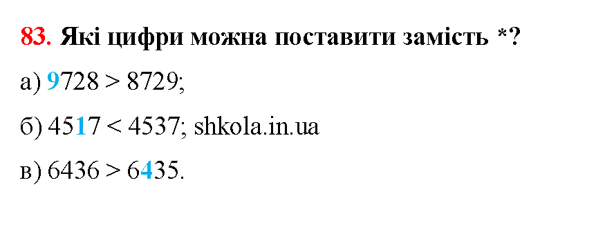 Відповідь до завдання № 83 - ГДЗ Математика 5 клас Бевз 2022