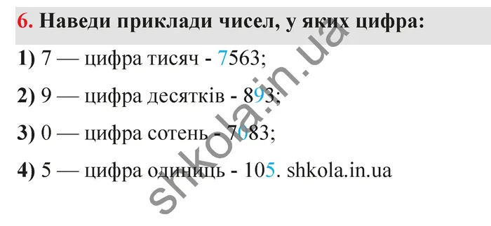 Відповідь до завдання № 6 - ГДЗ Математика 5 клас Істер 2022