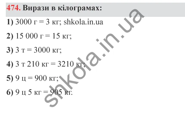 Відповідь до завдання № 474 - ГДЗ Математика 5 клас Істер 2022