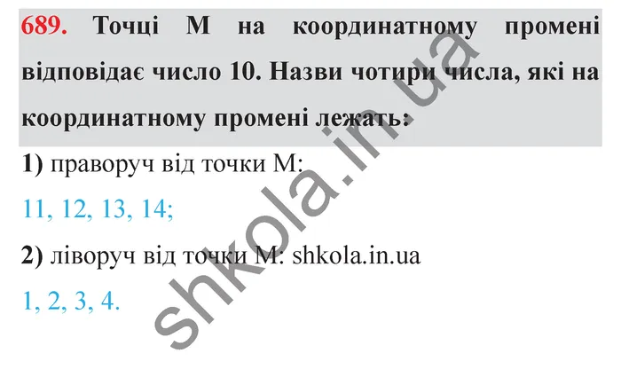 Відповідь до завдання № 689 - ГДЗ Математика 5 клас Істер 2022