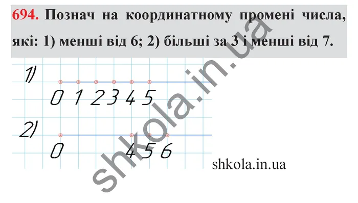 Відповідь до завдання № 694 - ГДЗ Математика 5 клас Істер 2022
