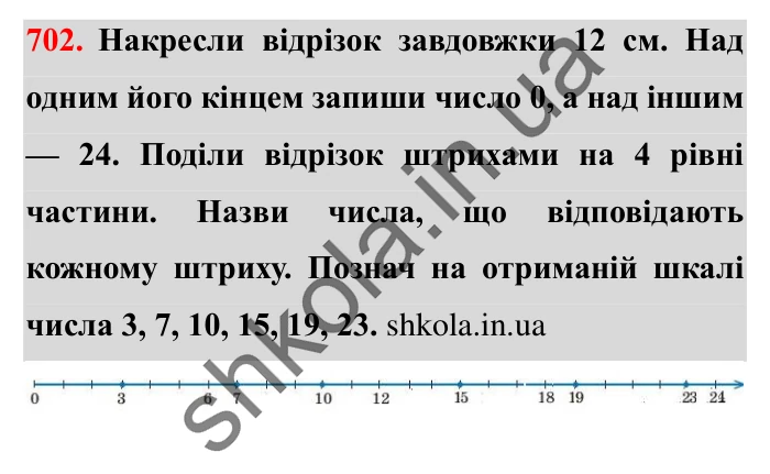 Завдання № 702 Відповідь до завдання № 702 - ГДЗ Математика 5 клас Істер 2022