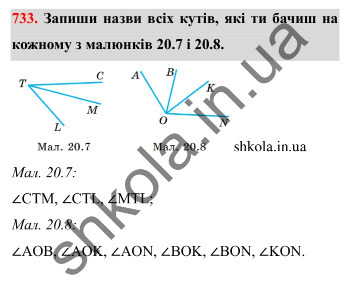 Завдання № 733 Відповідь до завдання № 733 - ГДЗ Математика 5 клас Істер 2022