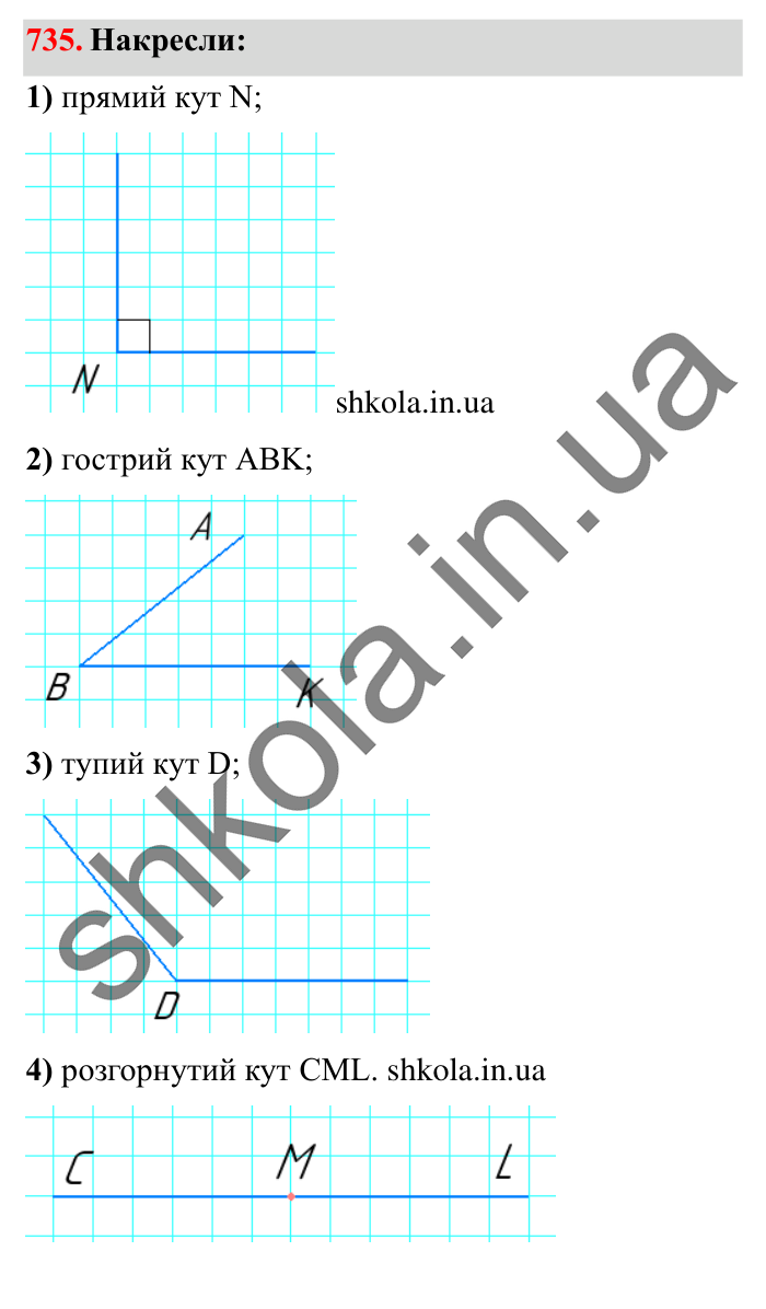 Завдання № 735 Відповідь до завдання № 735 - ГДЗ Математика 5 клас Істер 2022