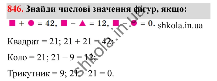 Відповідь до завдання № 846 - ГДЗ Математика 5 клас Істер 2022