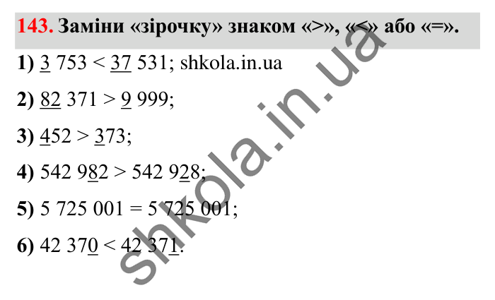 Завдання № 143 Відповідь до завдання № 143 - ГДЗ Математика 5 клас Істер 2022