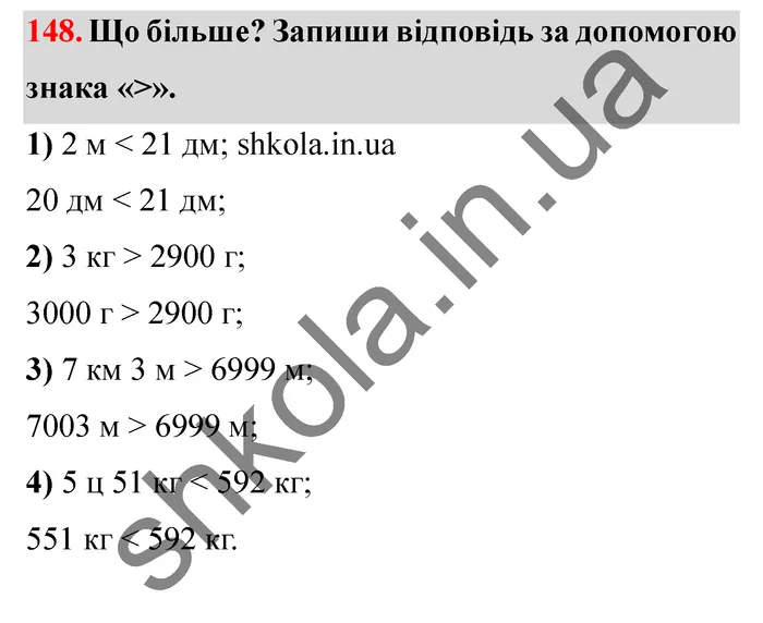 Відповідь до завдання № 148 - ГДЗ Математика 5 клас Істер 2022
