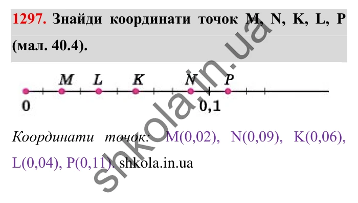 Завдання № 1297 Відповідь до завдання № 1297 - ГДЗ Математика 5 клас Істер 2022
