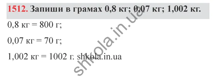 Відповідь до завдання № 1512 - ГДЗ Математика 5 клас Істер 2022