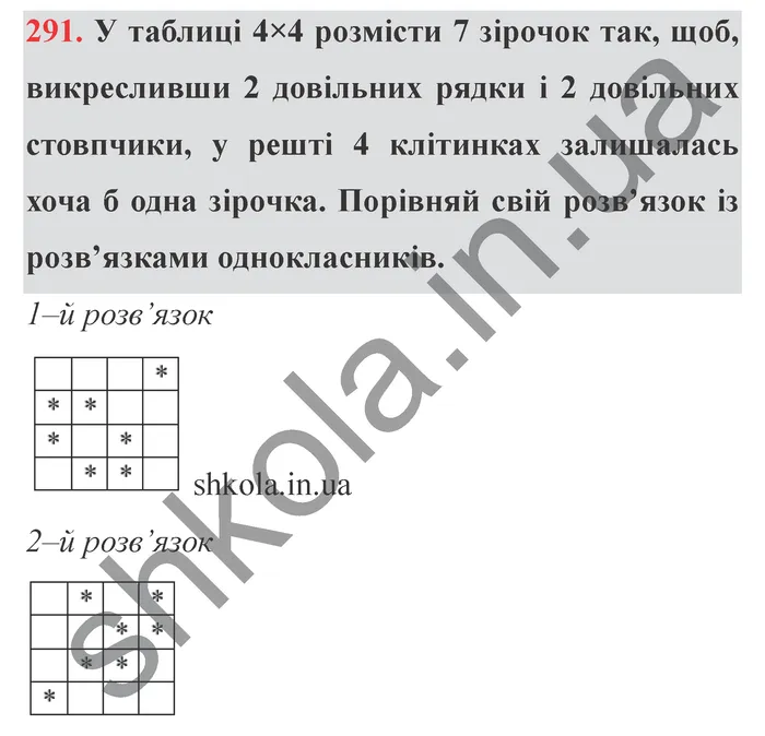 Відповідь до завдання № 291 - ГДЗ Математика 5 клас Істер 2022