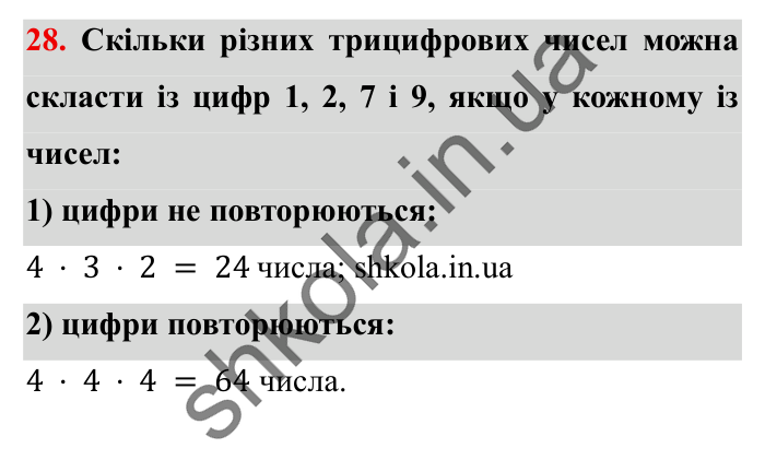 Завдання № 28 Відповідь до завдання № 28 Додаткові теми - ГДЗ Математика 5 клас Істер 2022