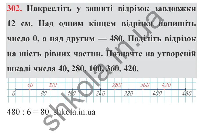 Відповідь до завдання № 302 - ГДЗ Математика 5 клас Мерзляк 2022