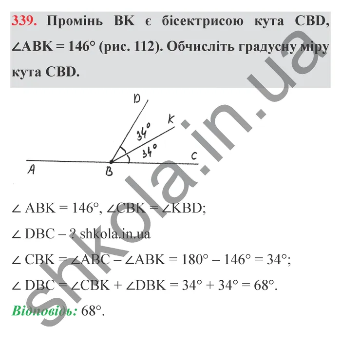 Відповідь до завдання № 339 - ГДЗ Математика 5 клас Мерзляк 2022
