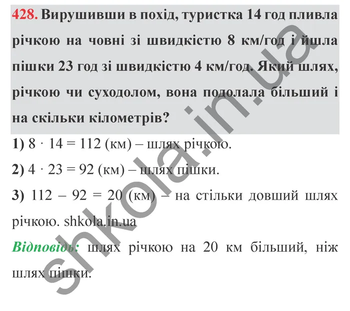 Відповідь до завдання № 428 - ГДЗ Математика 5 клас Мерзляк 2022
