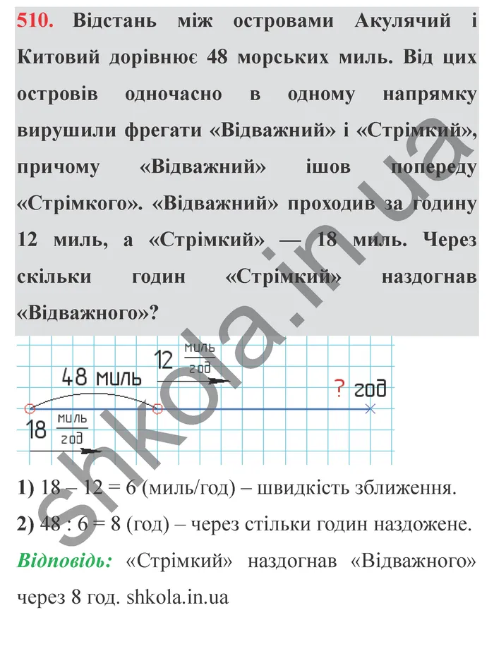 Завдання № 510 Відповідь до завдання № 510 - ГДЗ Математика 5 клас Мерзляк 2022