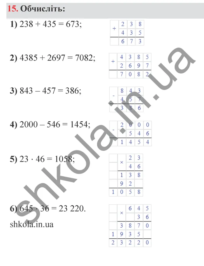 Відповідь до завдання № 15 - ГДЗ Математика 5 клас Мерзляк 2022
