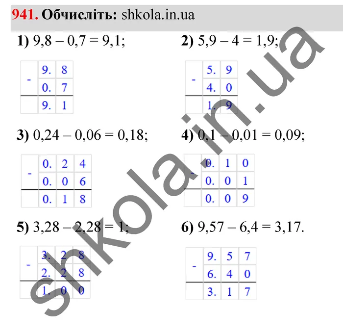 Відповідь до завдання № 941 - ГДЗ Математика 5 клас Мерзляк 2022