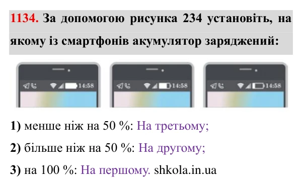Завдання № 1134 Відповідь до завдання № 1134 - ГДЗ Математика 5 клас Мерзляк 2022