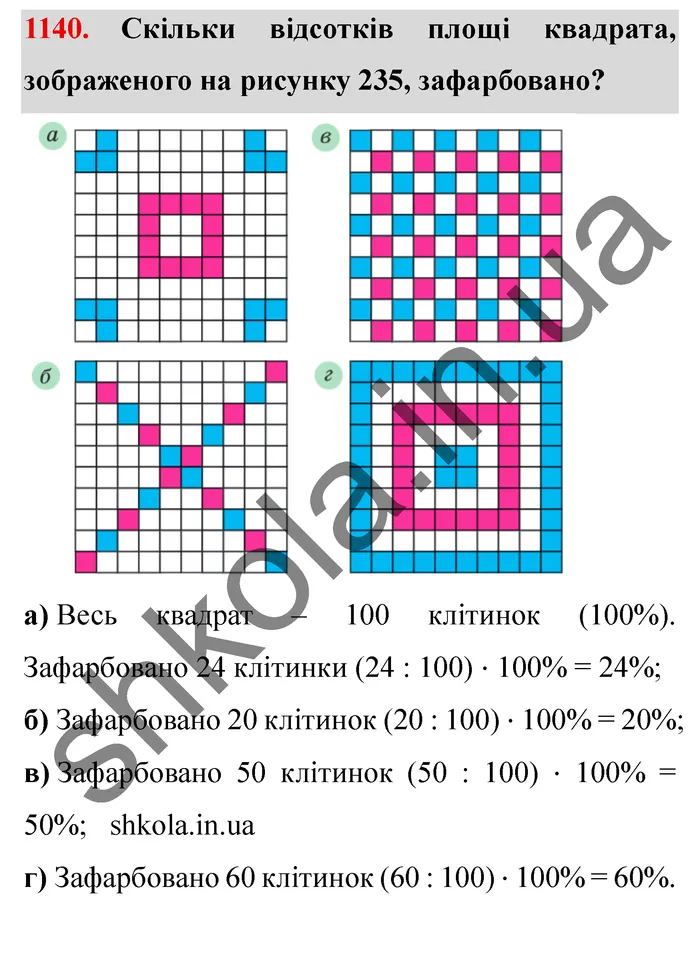 Відповідь до завдання № 1140 - ГДЗ Математика 5 клас Мерзляк 2022