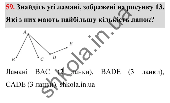Завдання № 59 Відповідь до завдання № 59 - ГДЗ Математика 5 клас Мерзляк 2022