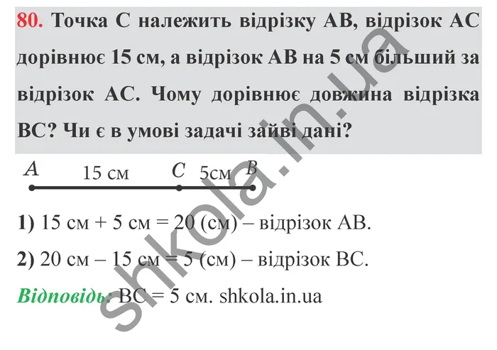 Відповідь до завдання № 80 - ГДЗ Математика 5 клас Мерзляк 2022