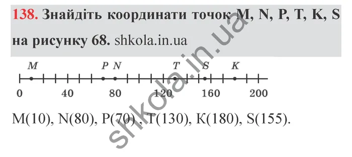 Завдання № 138 Відповідь до завдання № 138 - ГДЗ Математика 5 клас Мерзляк 2022