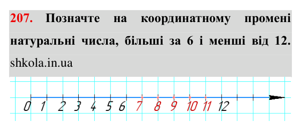 Завдання № 207 Відповідь до завдання № 207 - ГДЗ Математика 5 клас Мерзляк 2022