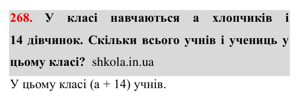 Завдання № 268 Відповідь до завдання № 268 - ГДЗ Математика 5 клас Мерзляк 2022