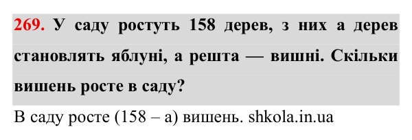 Завдання № 269 Відповідь до завдання № 269 - ГДЗ Математика 5 клас Мерзляк 2022