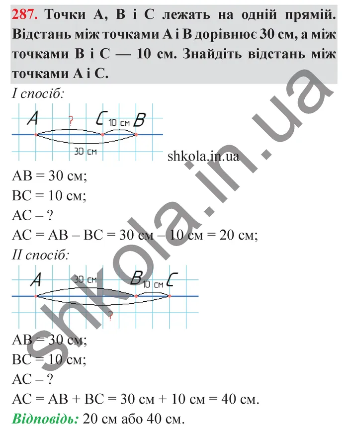 Завдання № 287 Відповідь до завдання № 287 - ГДЗ Математика 5 клас Мерзляк 2022