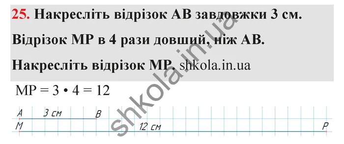 Відповідь до завдання № 25 - ГДЗ Математика 5 клас Тарасенкова 2022