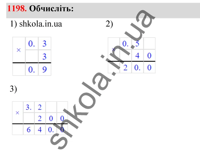 Відповідь до завдання № 1198 - ГДЗ Математика 5 клас Тарасенкова 2022