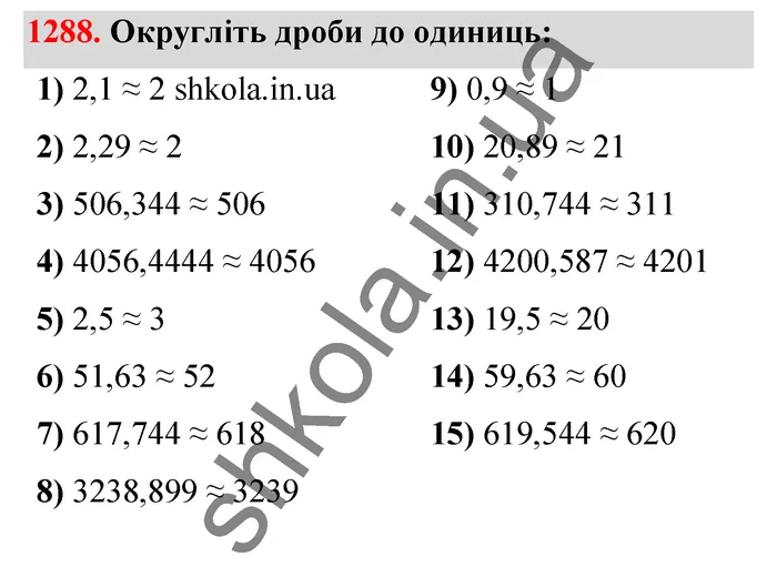 Відповідь до завдання № 1288 - ГДЗ Математика 5 клас Тарасенкова 2022