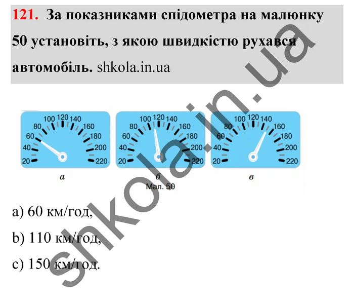 Відповідь до завдання № 121 - ГДЗ Математика 5 клас Тарасенкова 2022