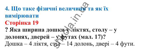 Відповіді до сторінки 19 - ГДЗ Пізнаємо природу 5 клас Біда 2022