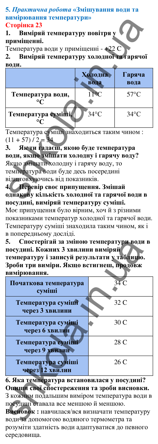 Відповіді до сторінки 23 - ГДЗ Пізнаємо природу 5 клас Біда 2022
