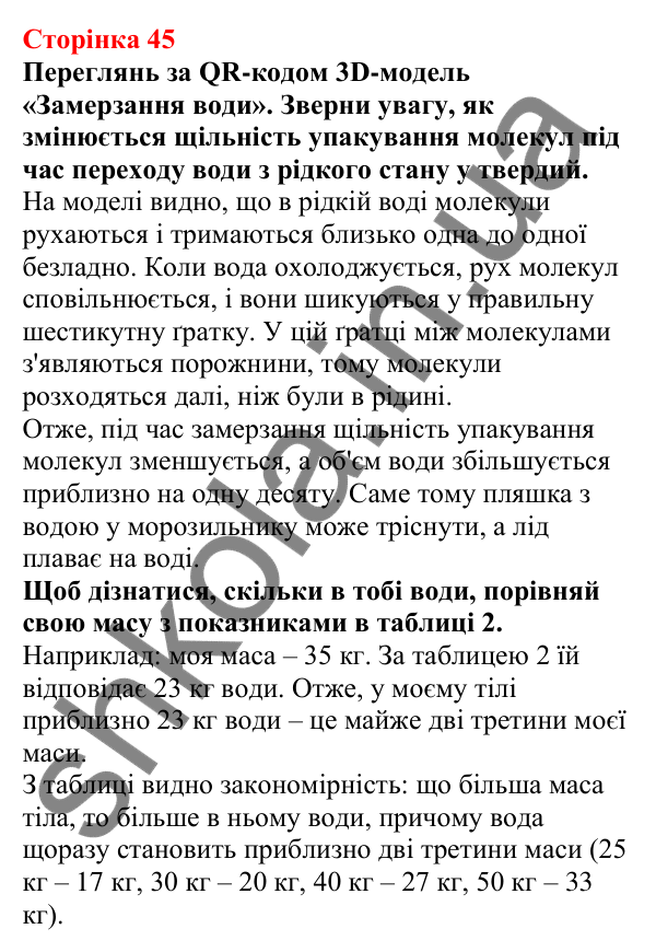 Відповіді до сторінки 45 - ГДЗ Пізнаємо природу 5 клас Біда 2022