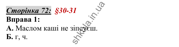 Відповідь до вправи 1, сторінка 72 - ГДЗ Українська мова 5 клас Авраменко 2022