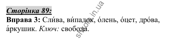 Відповідь до вправи 3, сторінка 89 - ГДЗ Українська мова 5 клас Авраменко 2022