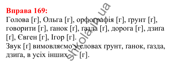 Відповідь до вправи 169 з української мови для 5 класу (Глазова, 2022): Приголосні тверді й м’які, дзвінкі й глухі