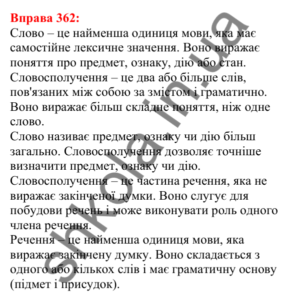 Відповідь до вправи 362 з української мови для 5 класу (Глазова, 2022): Подвоєння: подовжені приголосні
