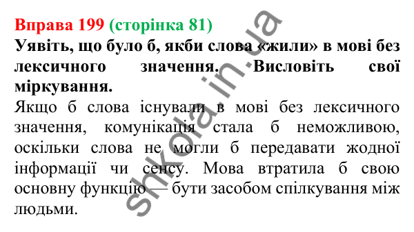 Відповідь до вправи 199, сторінка 81 - ГДЗ Українська мова 5 клас Голуб 2022
