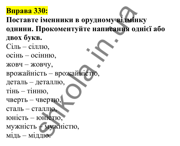 Відповідь до вправи 330, сторінка 168 - ГДЗ Українська мова 5 клас Ворон 2022