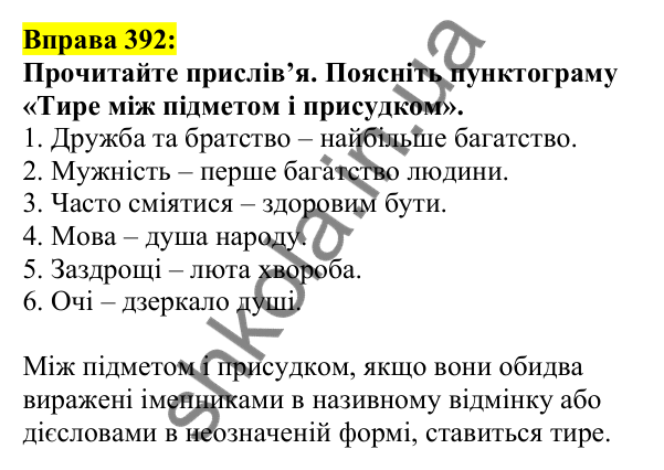 Відповідь до вправи 392, сторінка 190 - ГДЗ Українська мова 5 клас Ворон 2022