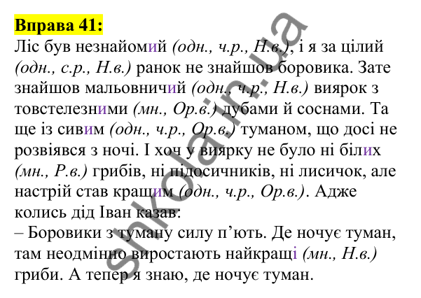 Відповідь до вправи 41, сторінка 30 - ГДЗ Українська мова 5 клас Ворон 2022