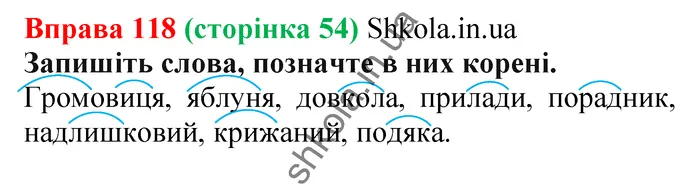 Відповідь до вправи № 118 - ГДЗ Українська мова 5 клас Заболотний 2022